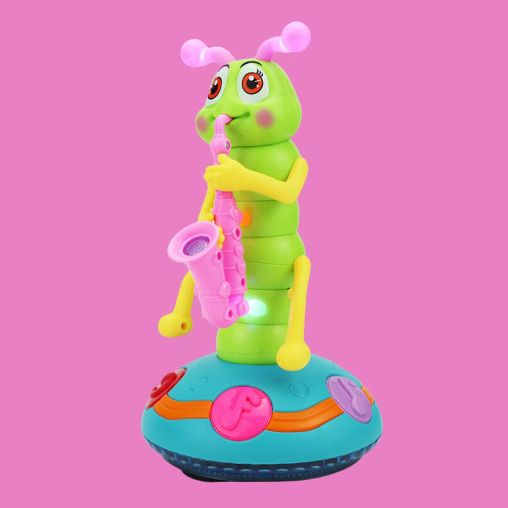 Kletshuts™ CaterpillarToy: Interactieve Lichten En Muziek Rups Kinderen Spelen Speelgoed
