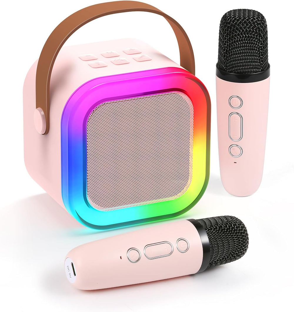 KaraokePro – Mini Karaokeapparaat Met Draadloze Microfoons