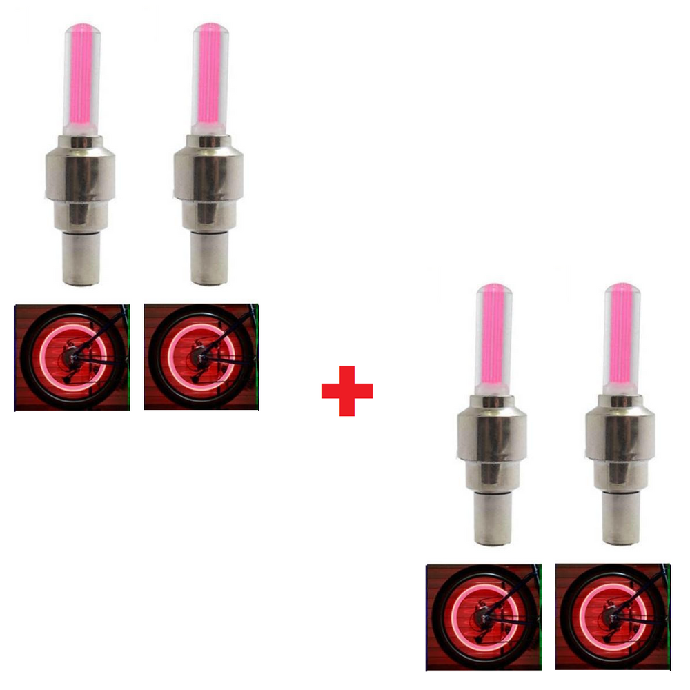 Ledsen™ ValveLights 1+1 GRATIS: LED Band Ventiel Doppen Nacht Ritten Wiel Lichten