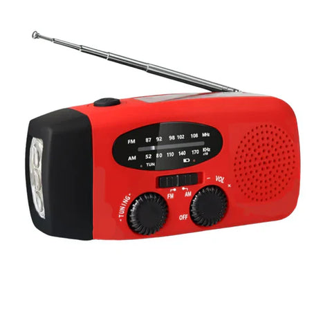 MultiRadio - Multifunctionele Zonne-Energie Draagbare Noodgevallen Radio