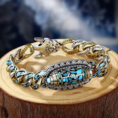Jewelance™ MantraBracelet – Draaibaar Tijdloos Symbolisch Mantra Armband