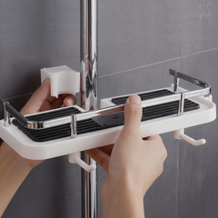 GlideHold® ShowerRack - Modern Badkamer Opbergrek