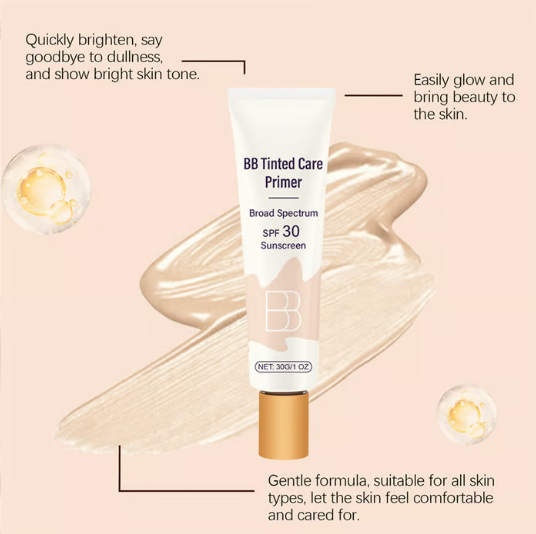 MoisturizerPrimer 1+1 GRATIS - Alles-In-Één BB Getinte Moisturizer Primer En Zonnebrandcrème