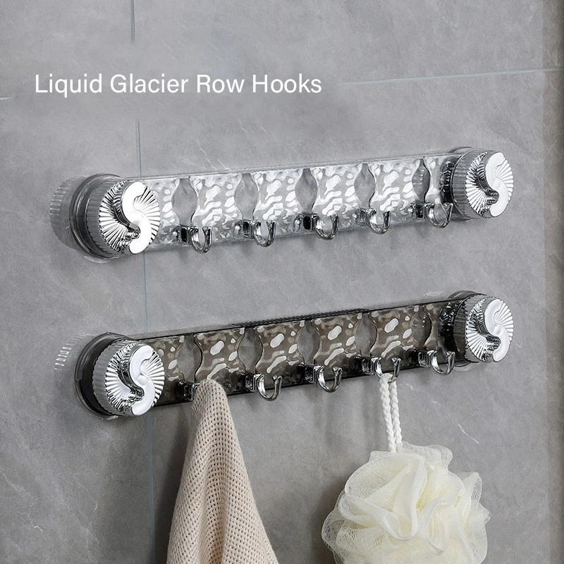 GlideHold® SuctionHooks 1+1 GRATIS: Eenvoudige installatie Zware Wandbevestigde Zuighaakjes