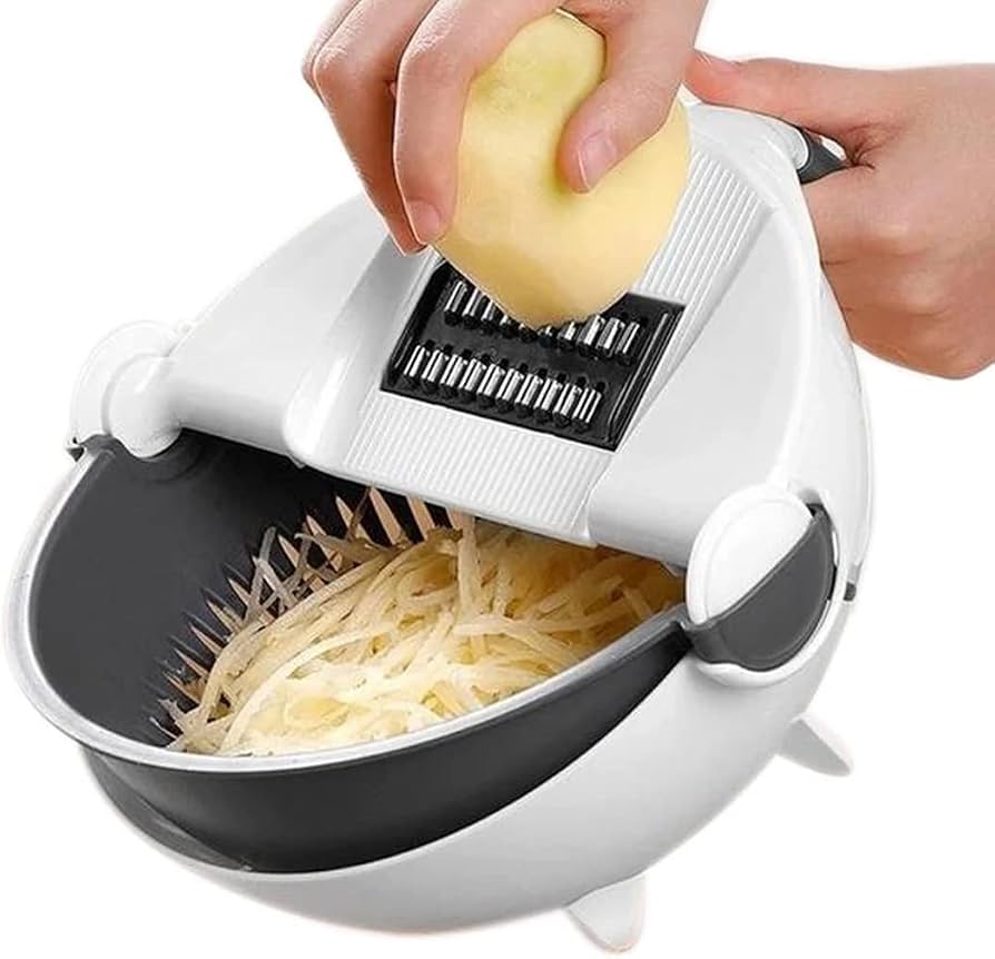 Globetrek° KitchenSlicer - Multifunctionele Keuken Snijder Met Mand Droogleggen