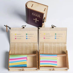 BibleBox: Houten Inspirerende Bijbelvers Gebedskaartdoos