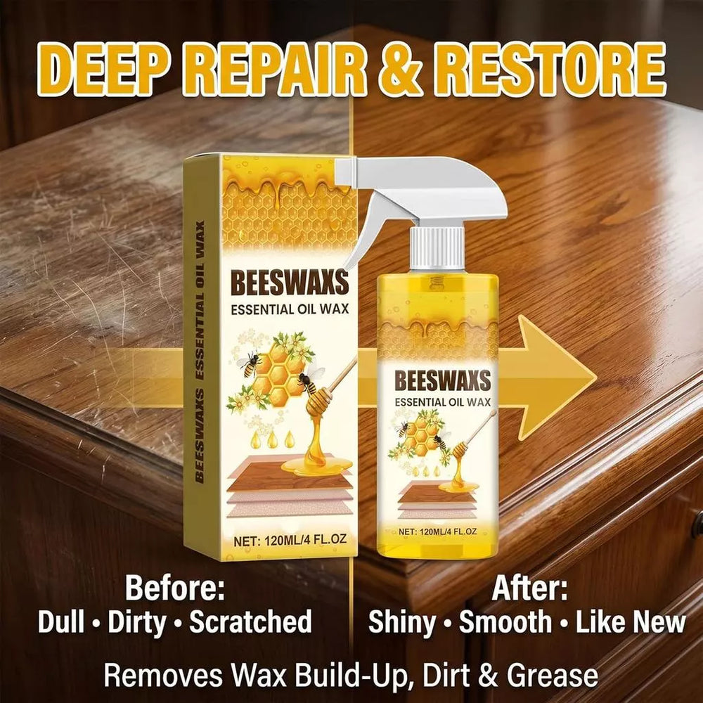 WoodWax: Snelle Spray Natuurlijke Bijenwas Bescherming Houtwas