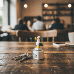 Kletshuts™ SeagullKeychain 1+1 GRATIS - Zeemeeuw Geluid Knop Speelgoed Sleutelhanger