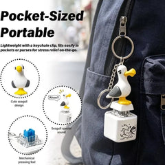 Kletshuts™ SeagullKeychain 1+1 GRATIS - Zeemeeuw Geluid Knop Speelgoed Sleutelhanger