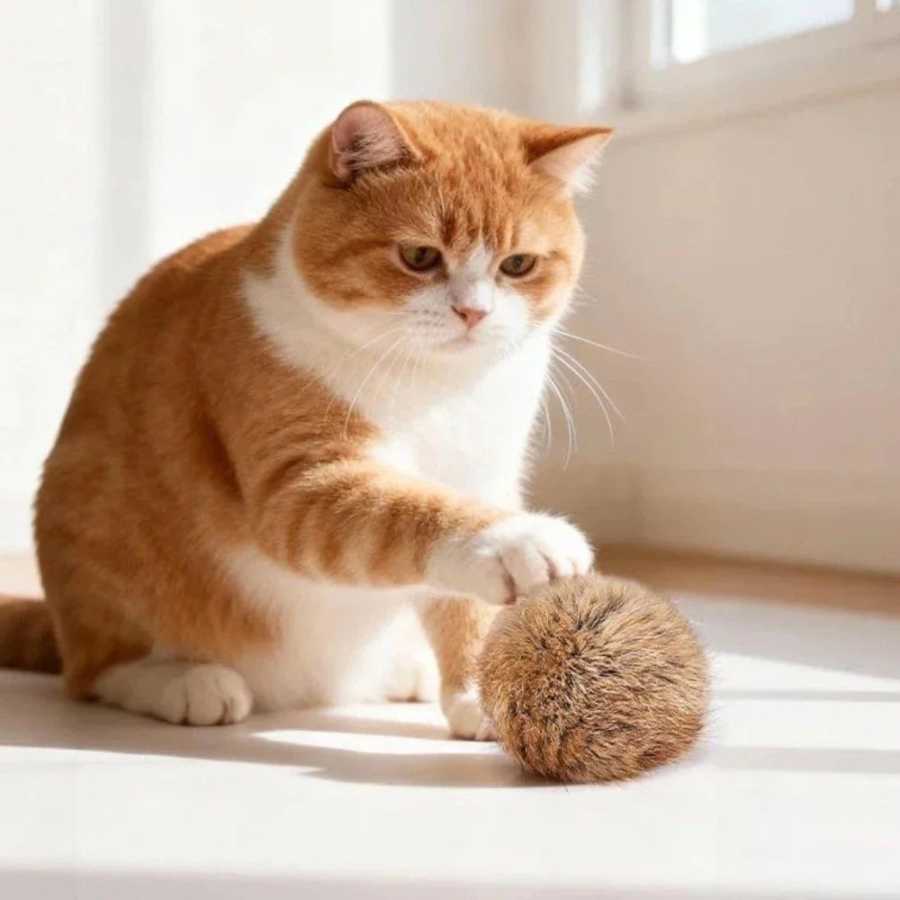 Catfri® PlushBall - Kattenkruid Pluche Konijnenbal Kat Speelgoed