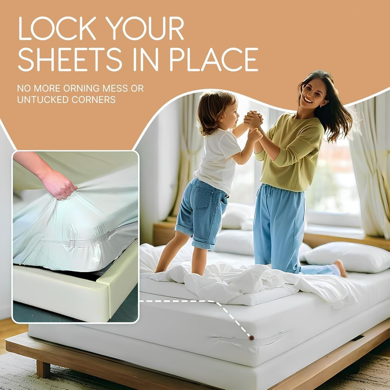 Globetrek° BedsheetHolder 1+1 GRATIS: Universele Eenvoudige Sterke Grip Bedlakenshouder