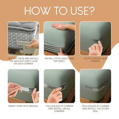 Globetrek° BedsheetHolder 1+1 GRATIS: Universele Eenvoudige Sterke Grip Bedlakenshouder