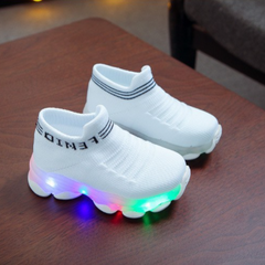 Kletshuts™ GlowShoes: Licht Omhoog Kinderen Sneakers Kleurrijk Knipperend Slip On Schoenen