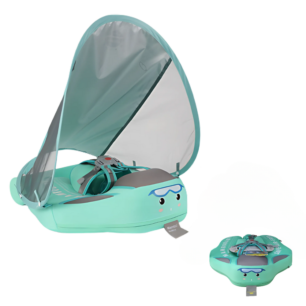 Kletshuts™ BabyFloat: Baby Zwembaddrijver Met Ingebouwde Zonnescherm