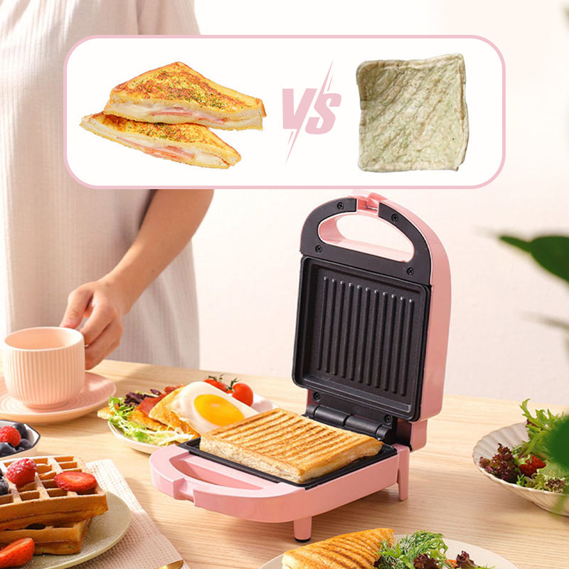 Globetrek° SandwichMaker: Mini Elektrische Ontbijtbroodrooster En Tostiapparaat