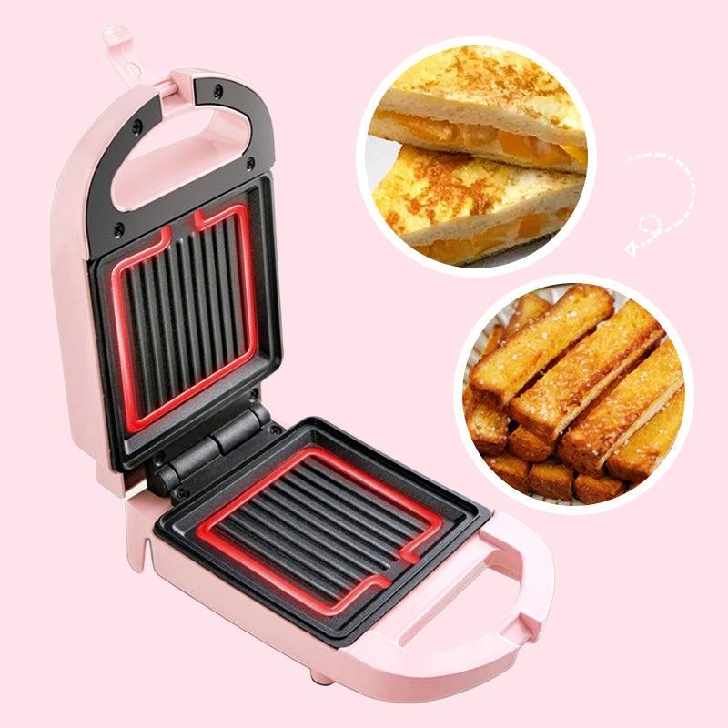 Globetrek° SandwichMaker: Mini Elektrische Ontbijtbroodrooster En Tostiapparaat