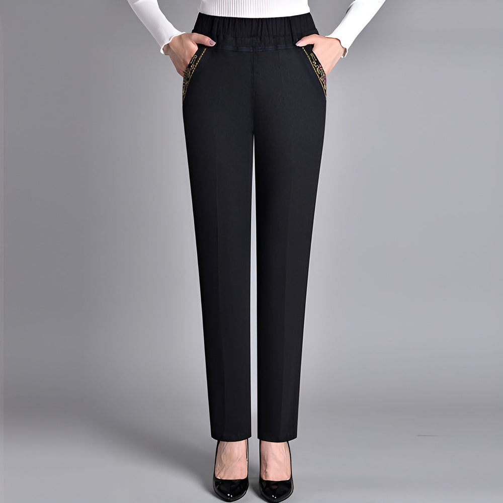 Icone™ CasualJeans: Elastische Hoge Taille Stretch Rechte Pijpen Casual Jeans