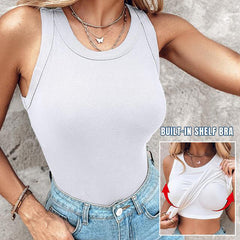 Icone™ StretchTank: Comfortabele Fit Rekbare Tanktop Met Ingebouwde Beha