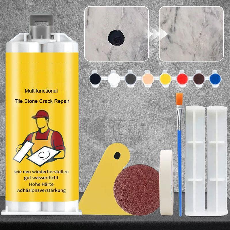 TileRepair - Snelle En Gemakkelijke Multifunctionele Kit Het Repareren Van Tegels En Steen