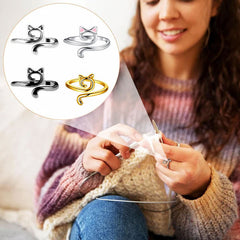 Jewelance™ LoopRing 1+1 GRATIS - Verstelbare Kat Ontwerp Brei Loop Ring