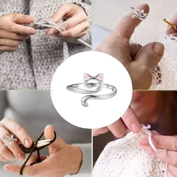 Jewelance™ LoopRing 1+1 GRATIS - Verstelbare Kat Ontwerp Brei Loop Ring