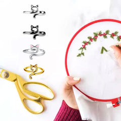Jewelance™ LoopRing 1+1 GRATIS - Verstelbare Kat Ontwerp Brei Loop Ring