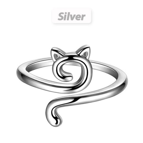 Jewelance™ LoopRing 1+1 GRATIS - Verstelbare Kat Ontwerp Brei Loop Ring