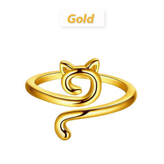 Jewelance™ LoopRing 1+1 GRATIS - Verstelbare Kat Ontwerp Brei Loop Ring