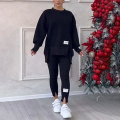 Icone™ WarmSet: Stijlvolle Sweatshirt En Aansluitende Broek Warm Set