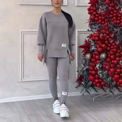 Icone™ WarmSet: Stijlvolle Sweatshirt En Aansluitende Broek Warm Set