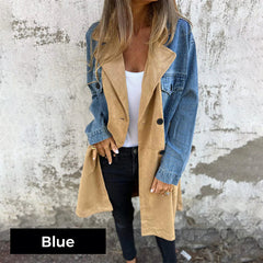 Icone™ LongCoat: Middenlange Trenchcoat Met Stijlvolle Kraag En Zakken