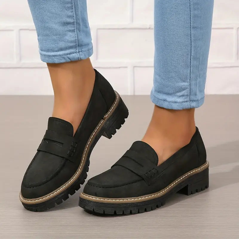 Happy™ WomenShoes: Dikke Zool Loafers Voor Vrouwen