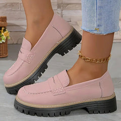 Happy™ WomenShoes: Dikke Zool Loafers Voor Vrouwen