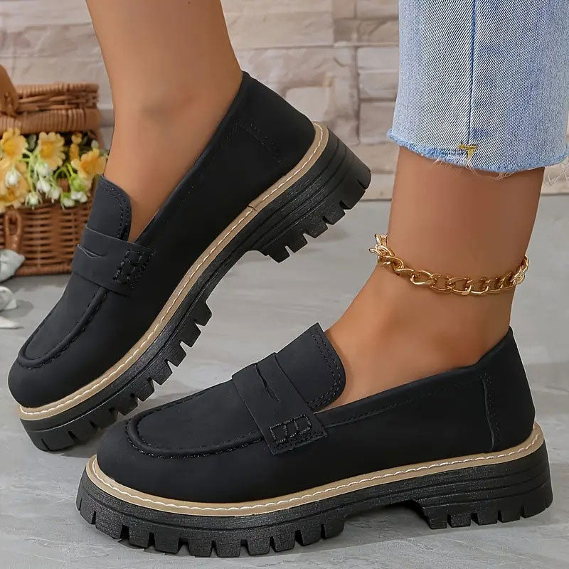 Happy™ WomenShoes: Dikke Zool Loafers Voor Vrouwen