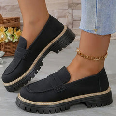 Happy™ WomenShoes: Dikke Zool Loafers Voor Vrouwen