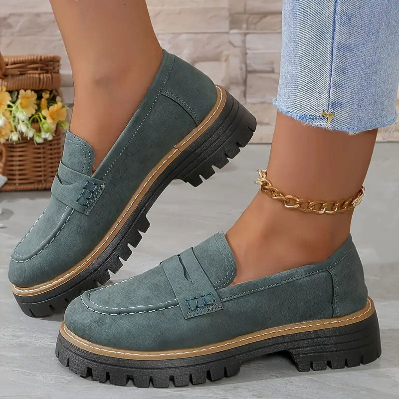 Happy™ WomenShoes: Dikke Zool Loafers Voor Vrouwen