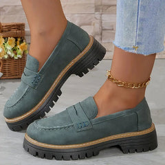 Happy™ WomenShoes: Dikke Zool Loafers Voor Vrouwen
