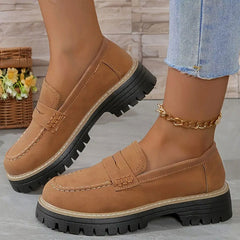 Happy™ WomenShoes: Dikke Zool Loafers Voor Vrouwen