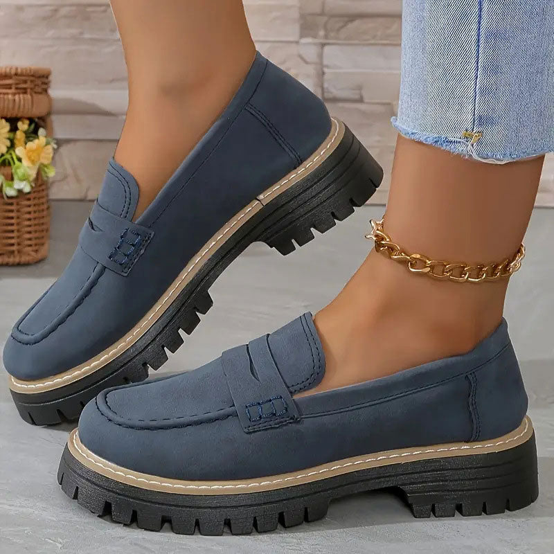 Happy™ WomenShoes: Dikke Zool Loafers Voor Vrouwen