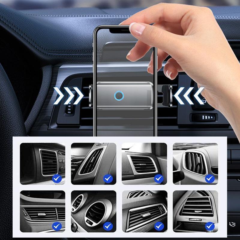 Holder360° PhoneClamp: Automatische Klem Dashboard En Ventilatierooster Telefoonhouder
