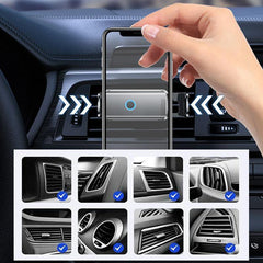Holder360° PhoneClamp: Automatische Klem Dashboard En Ventilatierooster Telefoonhouder