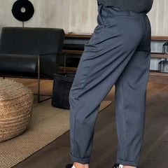 Icone™ ClassyPants: Klassiek Recht Pasvorm Hoge Taille Damesbroek