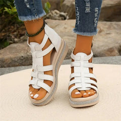 Happy™ SparklingWedge: Stijlvolle Sleehak Sandalen Met Sprankelende Strass Steentjes