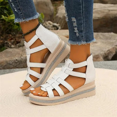 Happy™ SparklingWedge: Stijlvolle Sleehak Sandalen Met Sprankelende Strass Steentjes