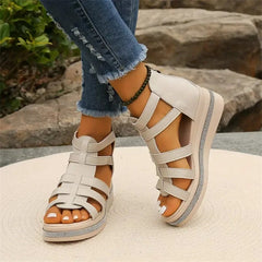 Happy™ SparklingWedge: Stijlvolle Sleehak Sandalen Met Sprankelende Strass Steentjes