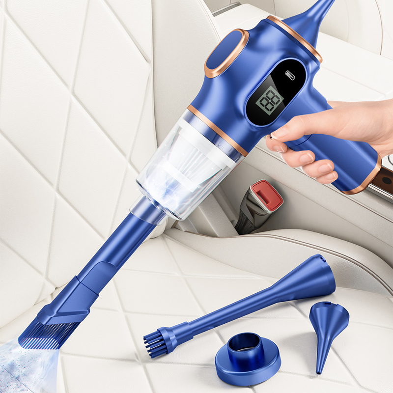 Cleaner Pro° MiniVacuum: Batterijweergave Multi Nozzle Mini Handstofzuiger
