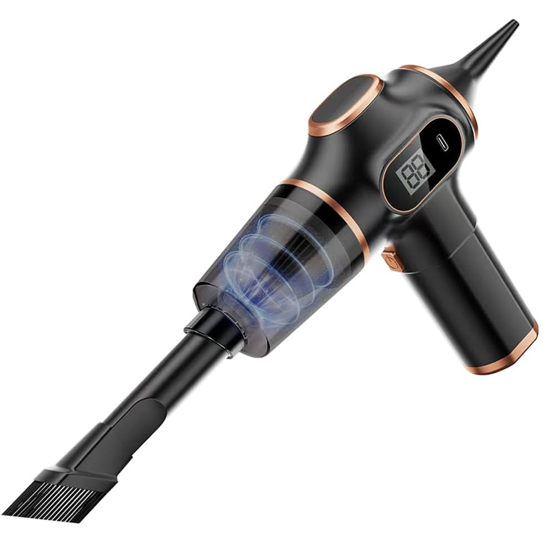 Cleaner Pro° MiniVacuum: Batterijweergave Multi Nozzle Mini Handstofzuiger