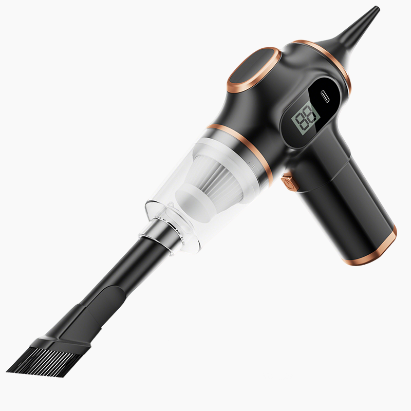 Cleaner Pro° MiniVacuum: Batterijweergave Multi Nozzle Mini Handstofzuiger