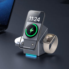 ChargingDock - 3 In 1 Magnetische Draadloze Snellader Rotatable Dock