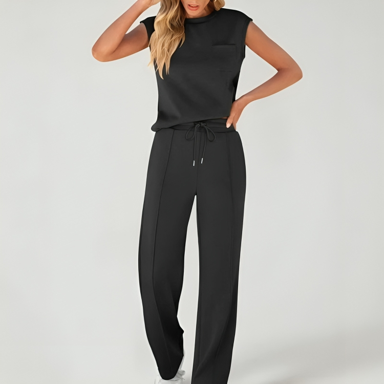 Icone™ StylishSet: Stijlvolle, Comfortabele Met Mouwloze Top En Broek Set